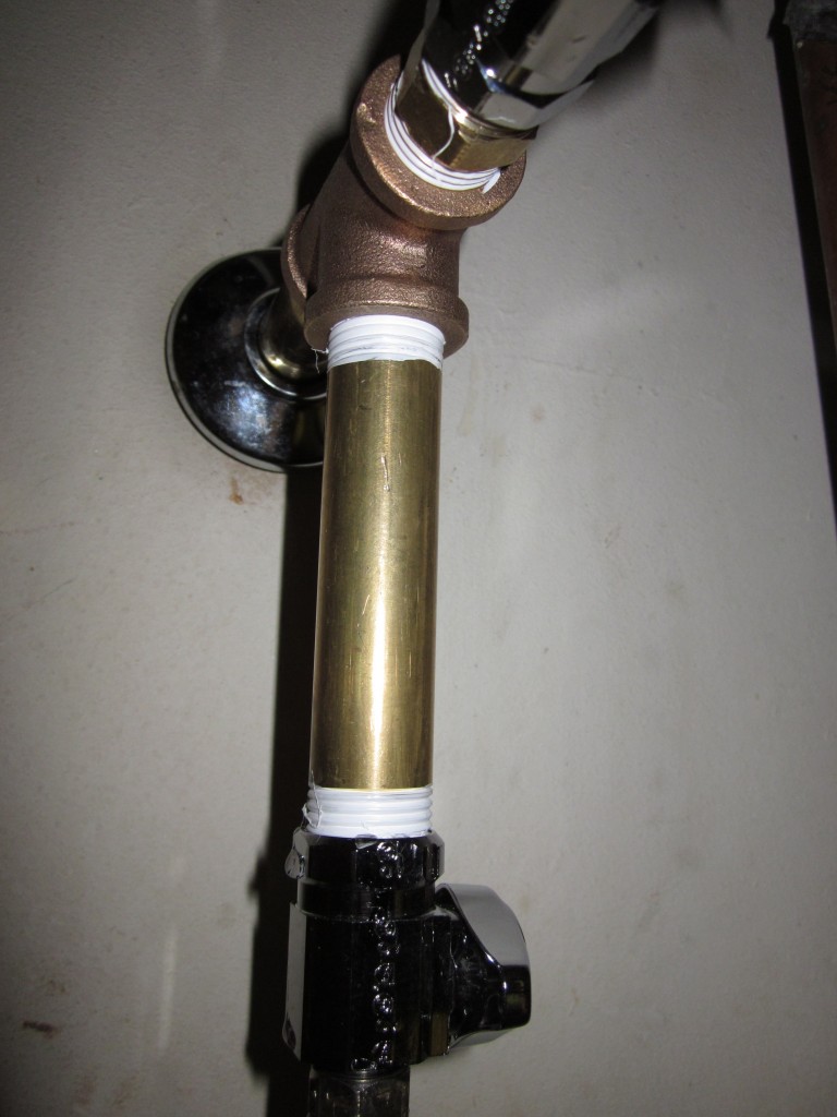New pipe&valves in kitchen